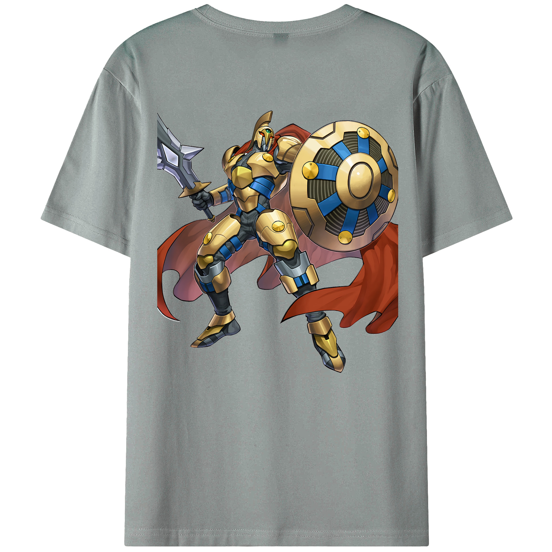 （画像用） 遊☆戯☆王 Yu-Gi-Oh! 綿100％ メンズ半袖Tシャツ（バックプリント） 通気性